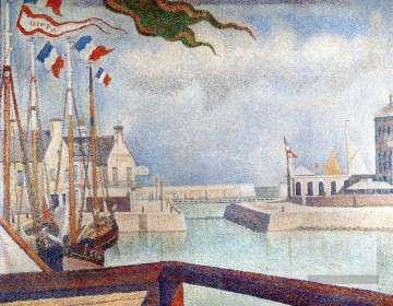 dimanche eindhoven Tableau Peinture - dimanche au port en bessin 1888